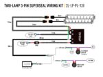 Καλωδίωση δύο λαμπτήρων (3-Pin, Superseal, 12V) 1.2m Lazerlamps - Image 2