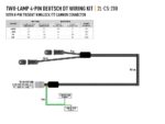 Καλωδίωση 2 προβολέων με ITT συνδέσμους (4-Pin, Deutsch DT, 12V) 2m Lazerlamps - Image 3