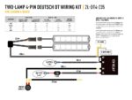Καλωδίωση 2 προβολέων (4-PIN, DEUTSCH DT, 12V) Lazerlamps - Image 2
