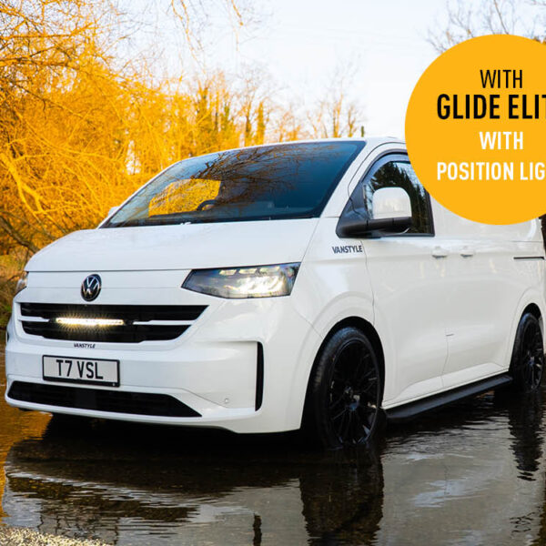 Σετ γρίλιας για VW T7 Transporter (2025+) με Glide Elite με φώτα θέσης 12800 Lumens Lazerlamps