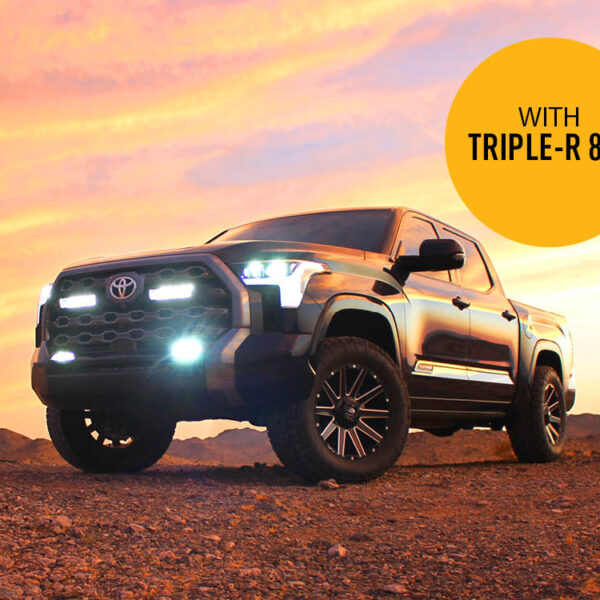 Σετ γρίλιας για Toyota Tundra Platinum (2022+) Με Triple-R 850 13860 Lumens Lazerlamps