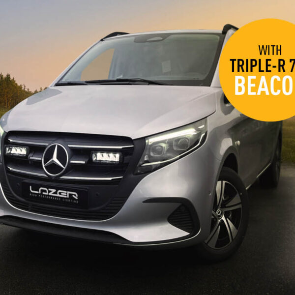 Σετ γρίλιας για Mercedes Vito (2024+) με Triple-R 750 (Με Φώτα θέσης και Φάρο) 10800 Lumens Lazerlamps