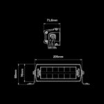Μπάρα Led Siberia DR 8" 2002 Lumens Strands - Image 6