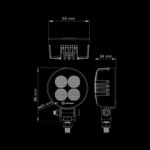Φώς εργασίας Led Unity στρογγυλό 11w 1000 Lumens Strands - Image 3