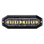 Προειδοποιητικό φώς, στρόμπος 12 Led, 12-24V DC, 20W, Πορτοκαλί και Λευκά Led, διαφανείς κρύσταλλο Strands