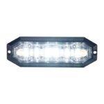 Προειδοποιητικό φώς, στρόμπος 12 Led, 12-24V DC, 20W, Πορτοκαλί και Λευκά Led, διαφανείς κρύσταλλο Strands - Image 5