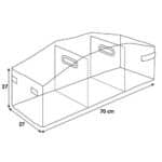 ΘΗΚΗ ORGANIZER ΠΟΡΤ ΜΠΑΓΚΑΖ PREMIUM ΑΔΙΑΒΡΟΧΟ 3 ΘΕΣΕΩΝ ΜΕ 2 ΧΕΡΟΥΛΙΑ (L) (70x27cm) - Image 5