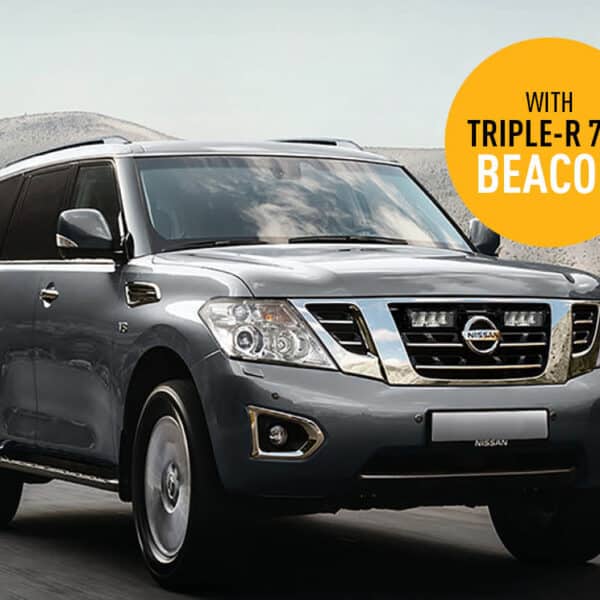 Σέτ γρίλιας για Nissan Patrol Y62 (2018 – 2019) με Triple-R 750 (Με Φώτα θέσης και Φάρο)10800 Lumens Lazerlamps