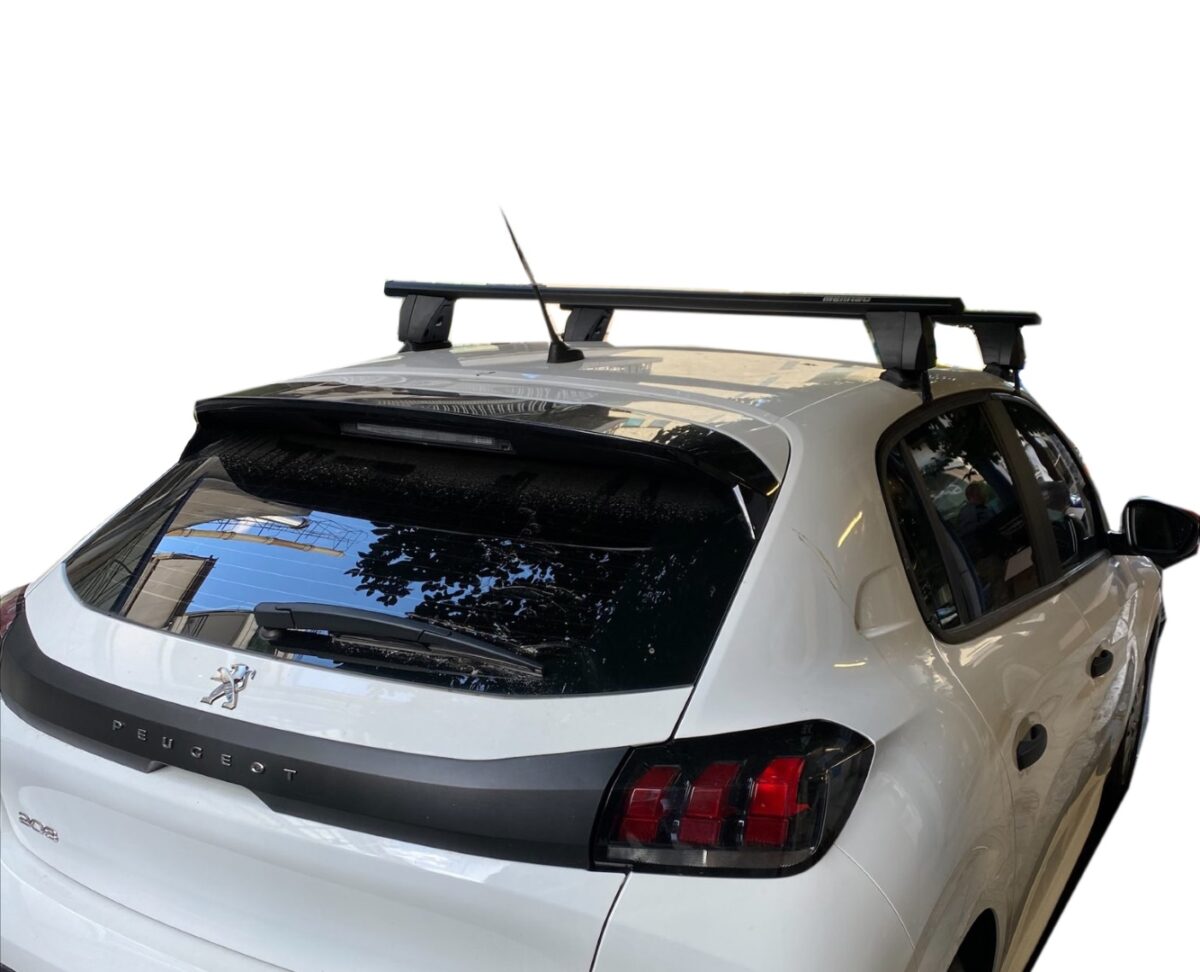 KIT ΜΕ ΜΠΑΡΕΣ ΟΡΟΦΗΣ ΓΙΑ PEUGEOT 208 II 5D 06/2019+ (12500/MB+DLKIT41G) ΑΛΟΥΜΙΝΙΟΥ DELTA BLACK MENABO? - 2 ΤΕΜ. - Image 3