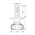 H4 9-32V 6.500K 4.500lm 40W P43t HALO LED SERIE 5 BLASTER 16LED SEOUL 2ΤΕΜ. LED KIT - Image 4