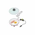 ΤΗΓΑΝΙ ΗΛΕΚΤΡΙΚΟ ELECTRIC FRYING PAN 24V 270W 13A Φ20cm 360ml ΜΕ ΦΙΣ ΑΝΑΠΤΗΡΑ LAMPA - 1 ΤΕΜ. - Image 3