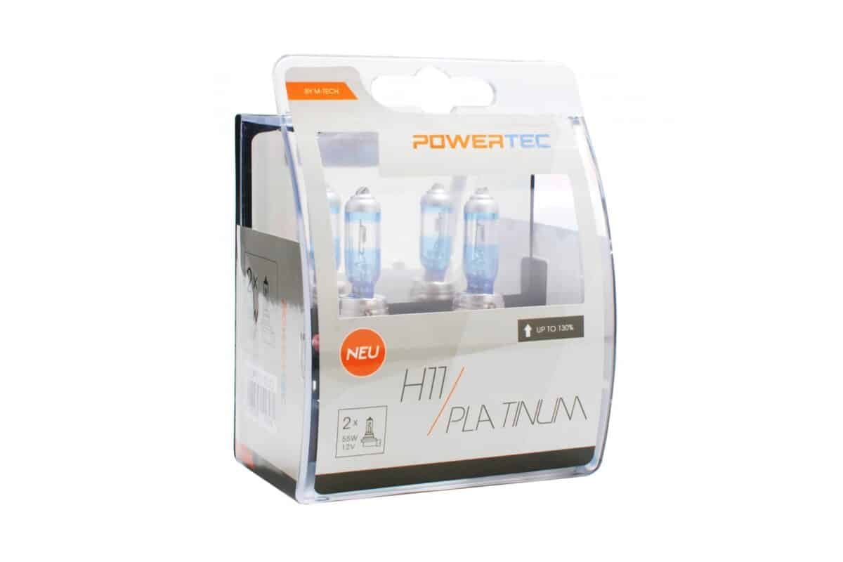 H11 12V 55W 3.250K +130% PGJ19-2 POWERTECK PLATINUM 2ΤΕΜ. M-TECH - Image 1