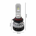 HIR2 9-36V 5.000K 5000lm 25W MATRIX LED KIT (ΜΕ ΨΥΚΤΡΑ ΑΝΕΜΙΣΤΗΡΑΚΙ) 2ΤΕΜ. - Image 2