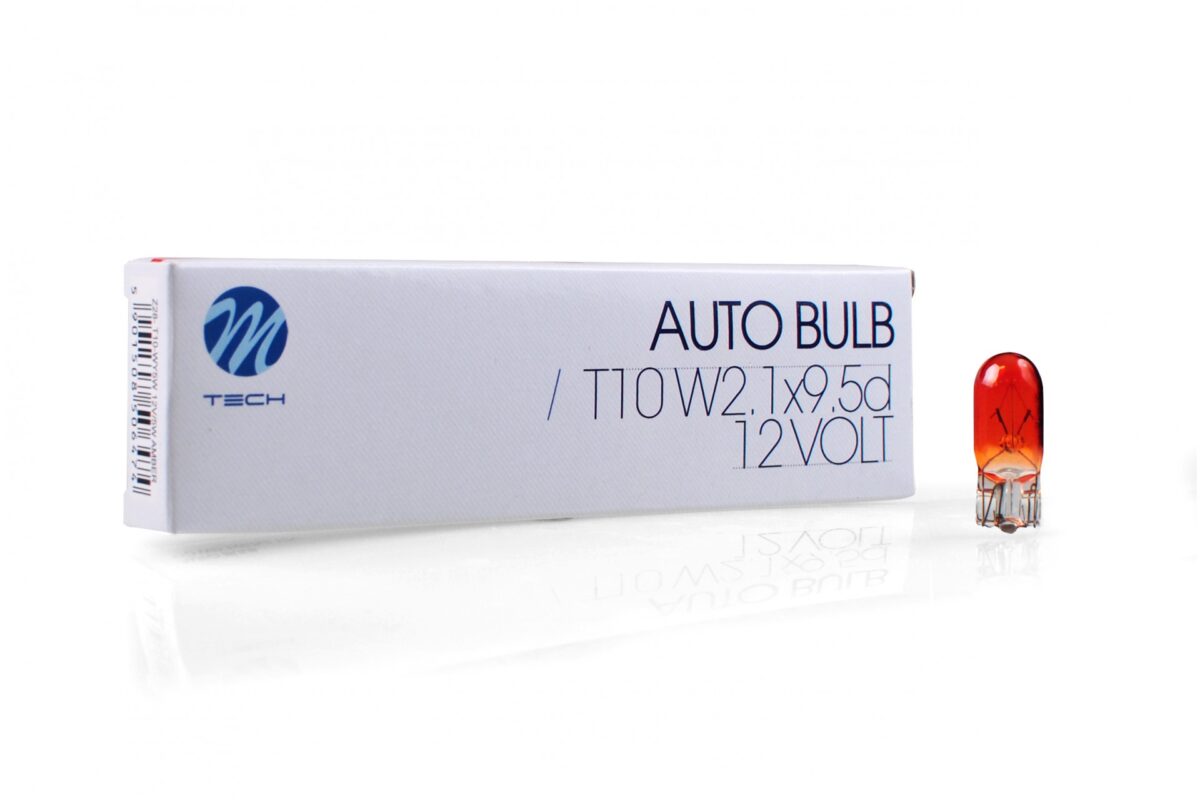 T10 WY5W 12V 5W W2,1x9,5d ΠΟΡΤΟΚΑΛΙ (ΚΑΡΦΩΤΟ ΑΚΑΛΥΚΟ) STANDARD ΑΛΟΓΟΝΟΥ ΚΟΥΤΙ 10ΤΕΜ. M-TECH - Image 1