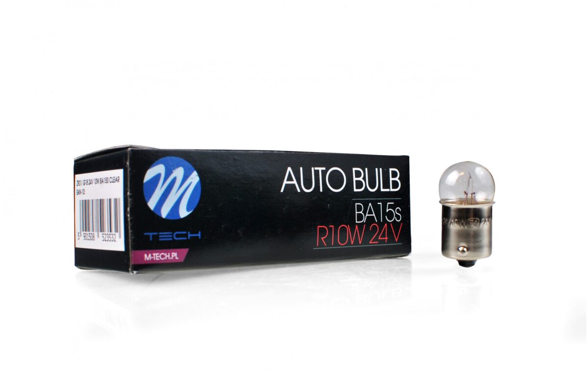 R10W 24V 10W BA15s G18 (ΦΟΥΝΤΟΥΚΙ) STANDARD ΑΛΟΓΟΝΟΥ ΚΟΥΤΙ 10ΤΕΜ. M-TECH - Image 1
