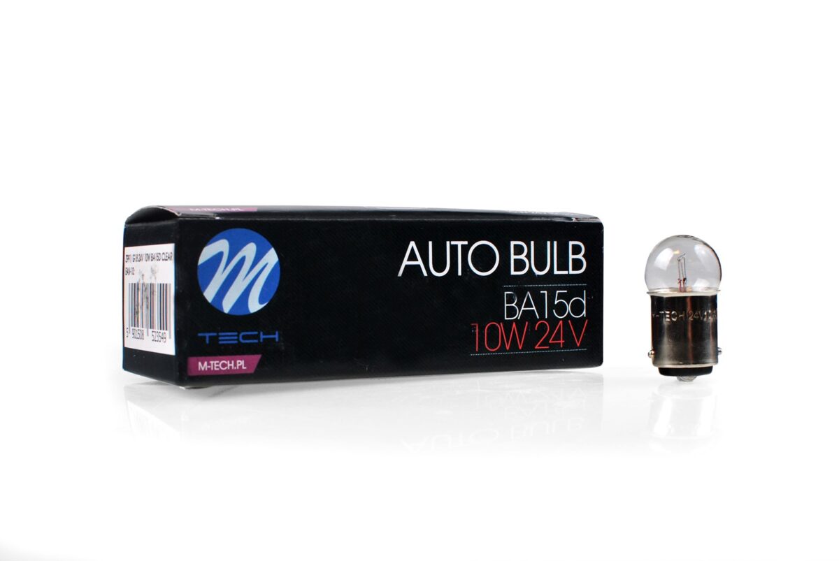 ΛΑΜΠΑΚΙΑ R10W Ba15d 24V 10W (ΦΟΥΝΤΟΥΚΙ) STANDARD ΑΛΟΓΟΝΟΥ M-TECH - 10 τεμ. - Image 1