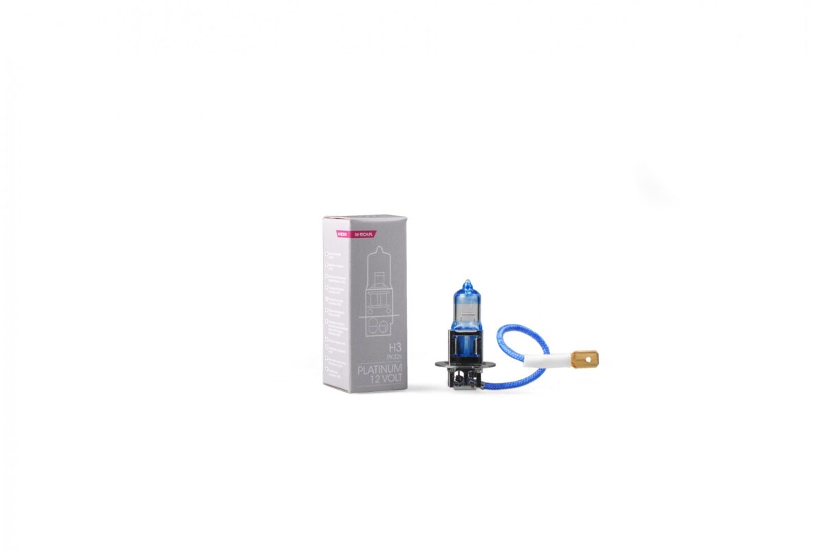 H3 12V 55W PK22s COLOR PLATINUM 1ΤΕΜ. M-TECH - Image 1