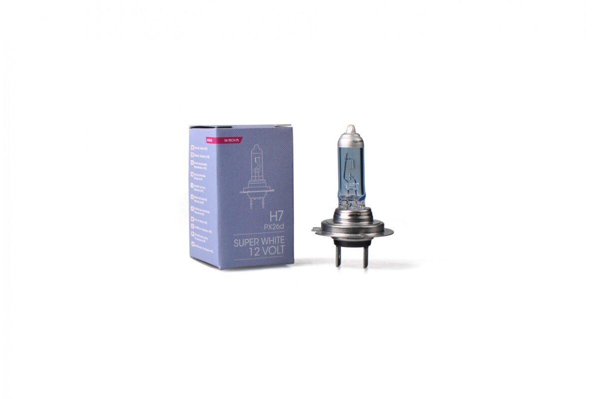 H7 12V 55W PX26d COLOR SUPERWHITE 1ΤΕΜ. M-TECH - Image 1