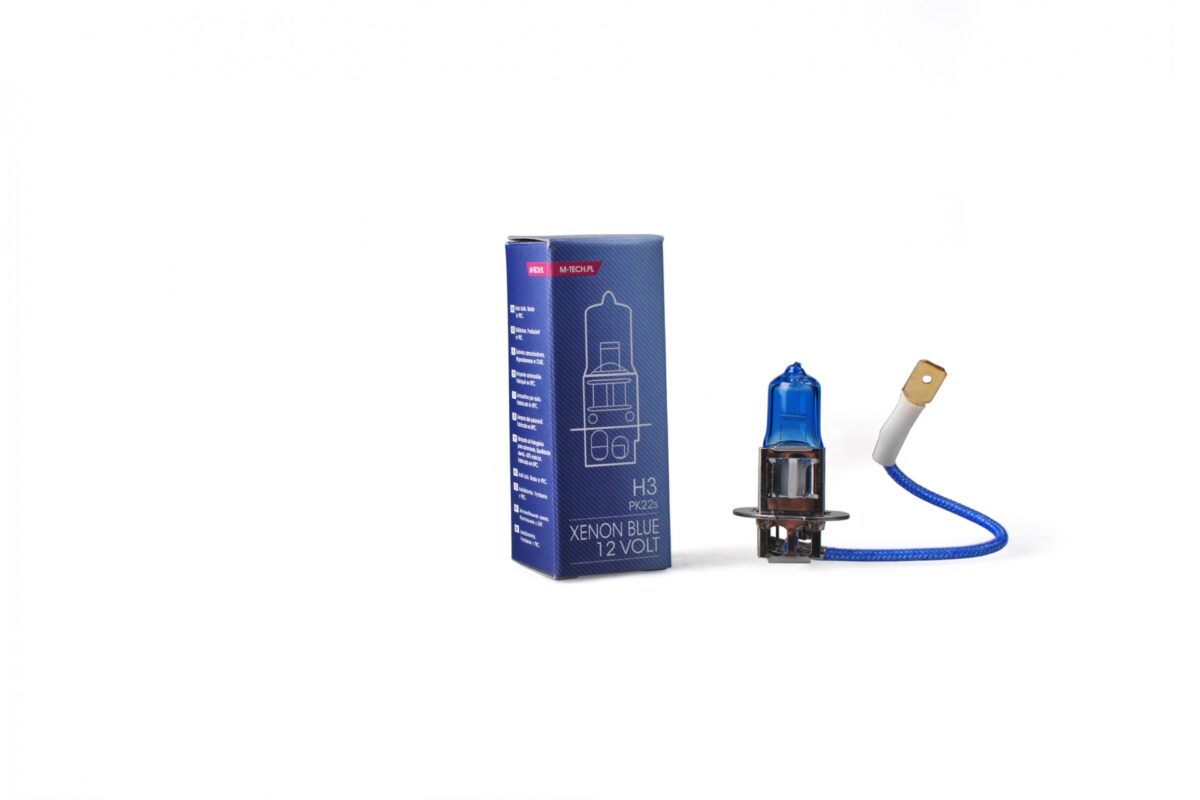 H3 12V 55W PK22s 5.000K XENON BLUE 1ΤΕΜ. M-TECH - Image 1