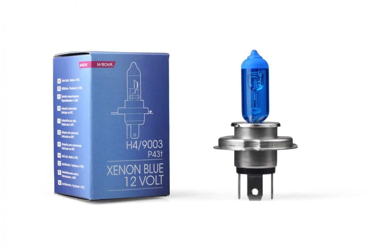H4 12V 60/55W P43t 5.000K XENON BLUE 1ΤΕΜ. M-TECH - Image 1
