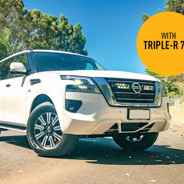 Σετ γρίλιας για Nissan Patrol Y62 Series 5 (2020-2022) Με Triple-R 750 Std (Με Φώτα θέσης) 9240 Lumens Lazerlamps