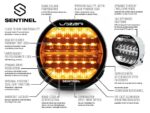 Προβολέας Led Sentinel 9" Highline με φάρο Μαύρο 17020 Lumens Lazerlamps - Image 7