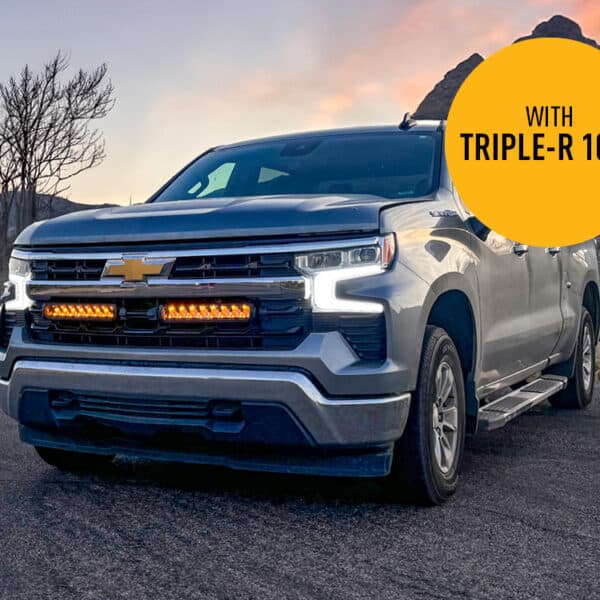 Σετ Γρίλιας για Chevrolet Silverado 1500 LT (2022-2024) με Triple-R 1000 Με φώτα θέσης 18480 Lumens Lazerlamps