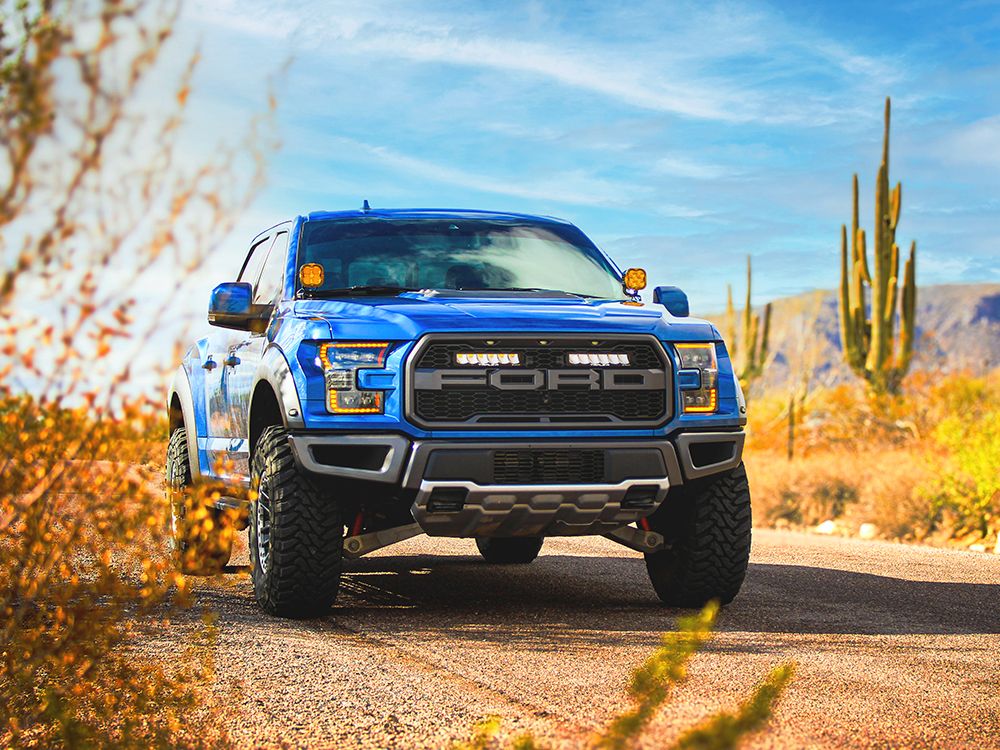 Σετ γρίλιας για Ford F-150 Raptor (2017-2020) με Carbon 6 Lazerlamps - Image 1