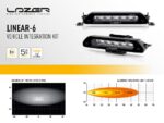 Σετ γρίλιας για VW Caddy (2015-2019) με Linear-6 Lazerlamps - Image 5