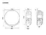 Προβολέας Led Sentinel Elite 9" Gen 2 – Λευκό 15232 Lumens Lazerlamps - Image 6
