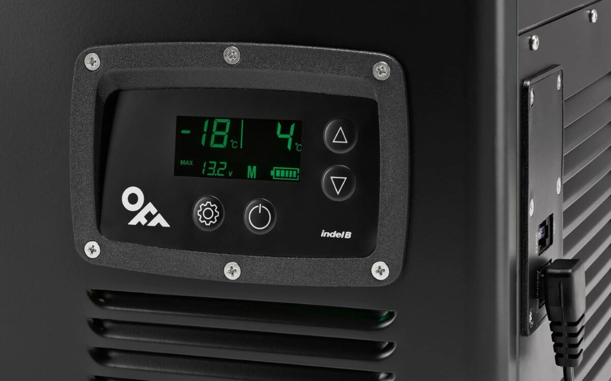 ΨΥΓΕΙΟ TB65DD STEEL BLACK ΜΕΤΑΛΛΙΚΟ ΜΕ 2 ΘΑΛΑΜΟΥΣ 60L (36L+24L) 12/24V 85W 499x810x492mm  INDEL B - 1 TEM. - Image 3