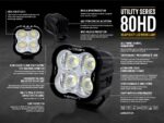 Φώς εργασίας Utility 80 HD 8940 Lumens Μεταβλητής φωτεινότητας Lazerlamps - Image 3