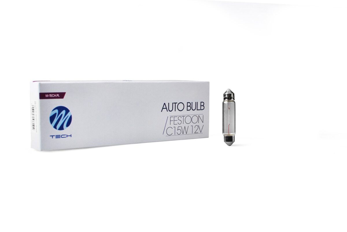 ΛΑΜΠΑΚΙΑ ΠΛΑΦΟΝΙΕΡΑΣ 15W C15W 12V SV8,5 43mm STANDARD ΑΛΟΓΟΝΟΥ 10ΤΕΜ. M-TECH - Image 1