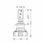 H7 9-32V 6.500K 6.000lm 72W PX26d HALO LED KIT SERIE 7 COMPAC 2ΤΕΜ (ΓΙΑ ΠΡΟΤΖΕΚΤΟΡΕΣ ΑΛΟΓΟΝΟΥ) - Image 6
