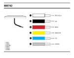 Πίσω φώς Στρογγυλό Led 5 Λειτουργίες 12-24V, 142mm Χρωματιστό κρύσταλλο Strands - Image 4