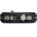 Προειδοποιητικό φώς Στρόμπος 180° πορτοκαλί Led, 12-24V DC, 12w Strands - Image 2