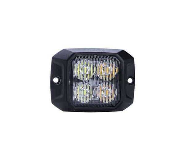 Προειδοποιητικό φώς 4 Led, Λευκό και πορτοκαλί φώς Strands