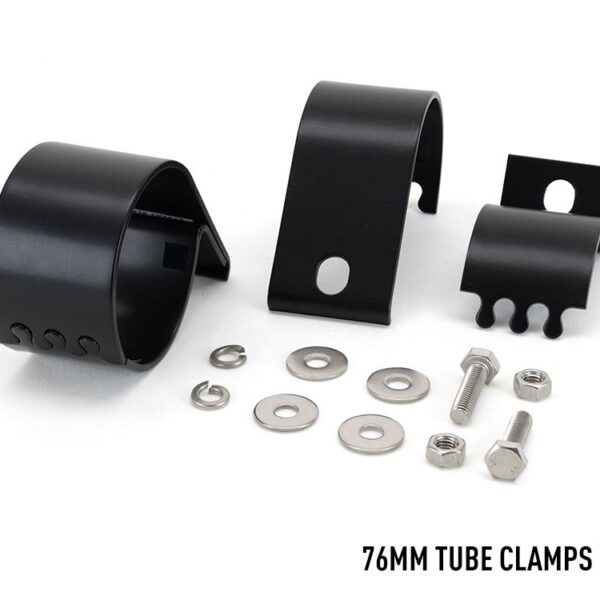 Οριζόντιος σφιγκτήρας σωλήνων - 76mm Μαύρο - Lazerlamps