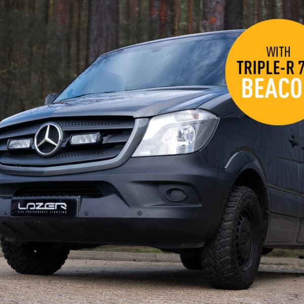 Σετ γρίλιας για Mercedes Sprinter (2013-2017) με Triple-R 750 (Με Φώτα θέσης και Φάρο) 10800 Lumens - Lazerlamps