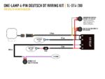 Καλωδίωση ενός προβολέα (4-Pin, Deutsch DT, 12V) 2m - Lazerlamps - Image 3