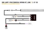Καλωδίωση μονής λάμπας με διακόπτη (High Power, 12V 2Pin Econoseal) - Lazerlamps - Image 2
