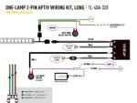 Καλωδίωση ενός λαμπτήρα 2Pin, Aptiv, 12V 40Amp 3.2m - Lazerlamps - Image 2
