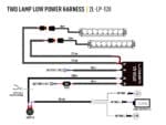 Καλωδίωση δύο προβολέων (2-Pin, Superseal, 12V) 1.2m - Lazerlamps - Image 3