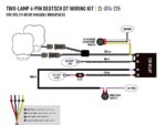 Καλωδίωση 2 προβολέων (4-PIN, DEUTSCH DT, 12V) - Lazerlamps - Image 4