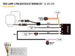 Καλωδίωση 2 προβολέων (4-PIN, DEUTSCH DT, 12V) - Lazerlamps - Image 3