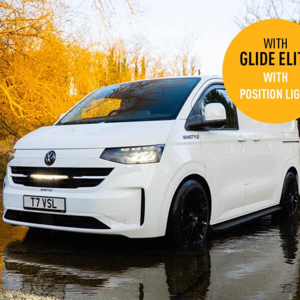 Σετ γρίλιας για VW T7 Transporter (2025+) με Glide Elite με φώτα θέσης 12800 Lumens - Lazerlamps