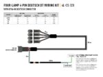 Καλωδίωση 4 φωτιστικών με σύνδεσμο DT04-08 (Carbon-6 Gen3, 12V) - Lazerlamps - Image 2