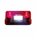 Φωτιστικό πινακίδας λευκό με 4 LED, κόκκινο