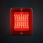 Πίσω Φανάρι LED IZE Στοπ/Θέσης Κόκκινο Τετράγωνο