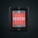 Πίσω Φανάρι LED IZE Τετράγωνο Με Διάφανο Φακό